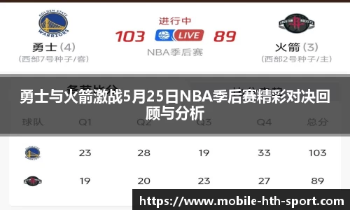 勇士与火箭激战5月25日NBA季后赛精彩对决回顾与分析